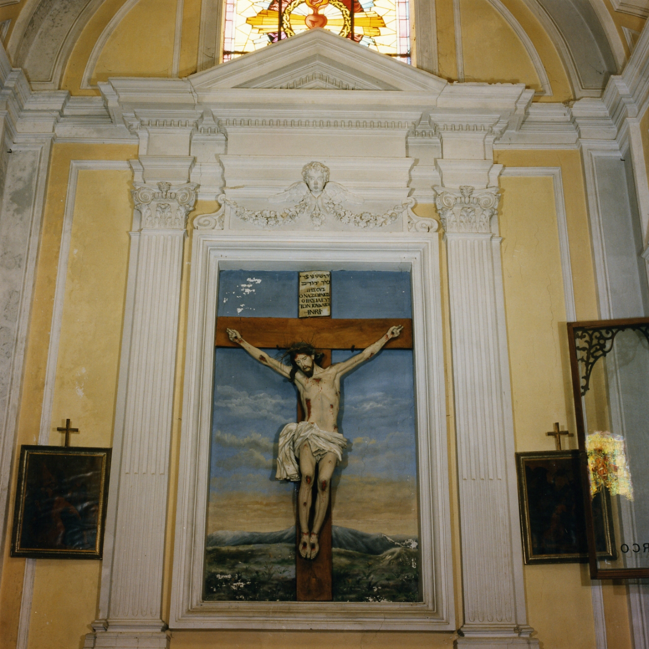 mostra d'altare, coppia - bottega napoletana (fine sec. XVIII)