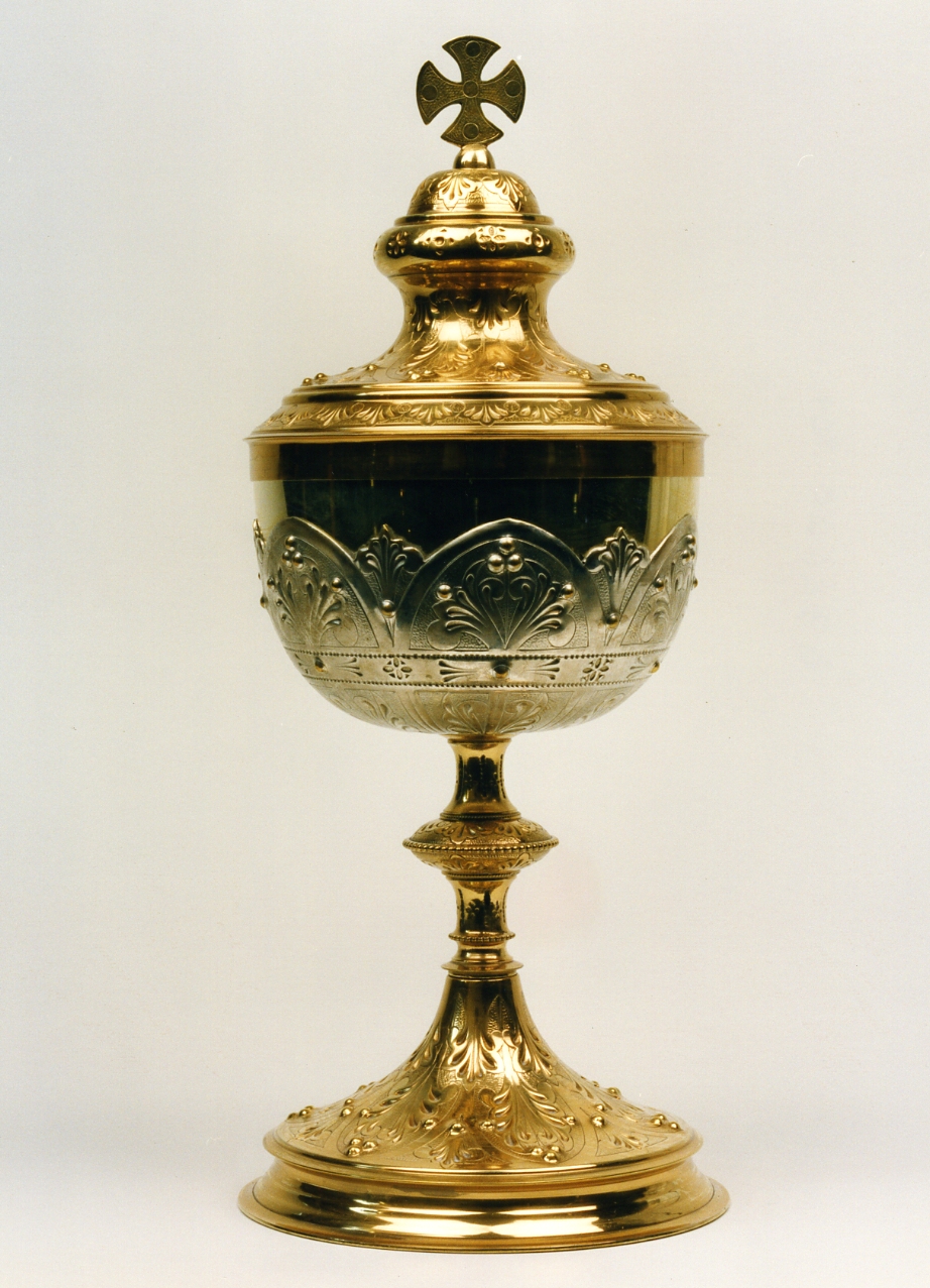 pisside - bottega napoletana (prima metà sec. XX)