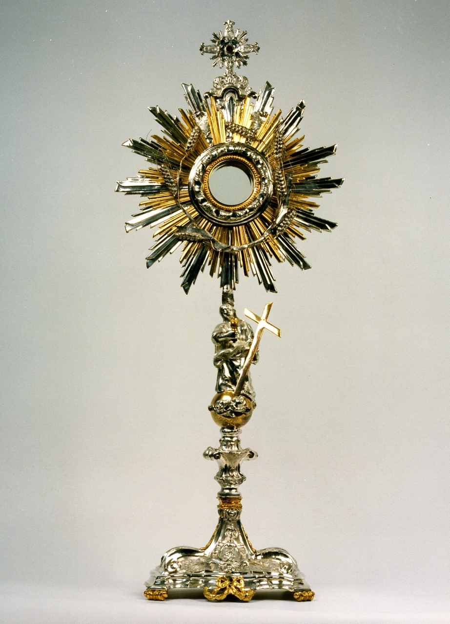 ostensorio - a raggiera - bottega napoletana (sec. XX)