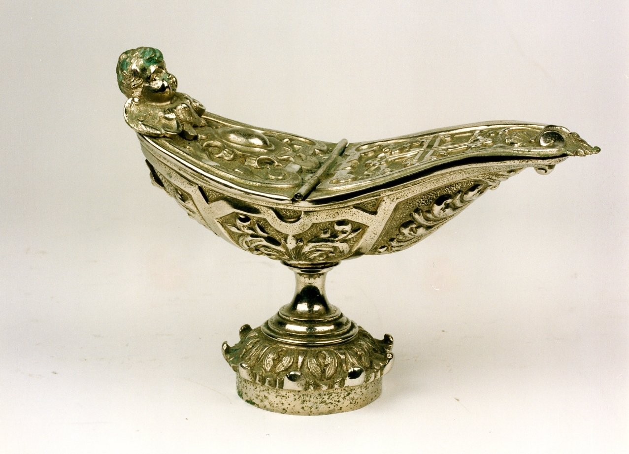 navicella portaincenso - bottega napoletana (prima metà sec. XX)