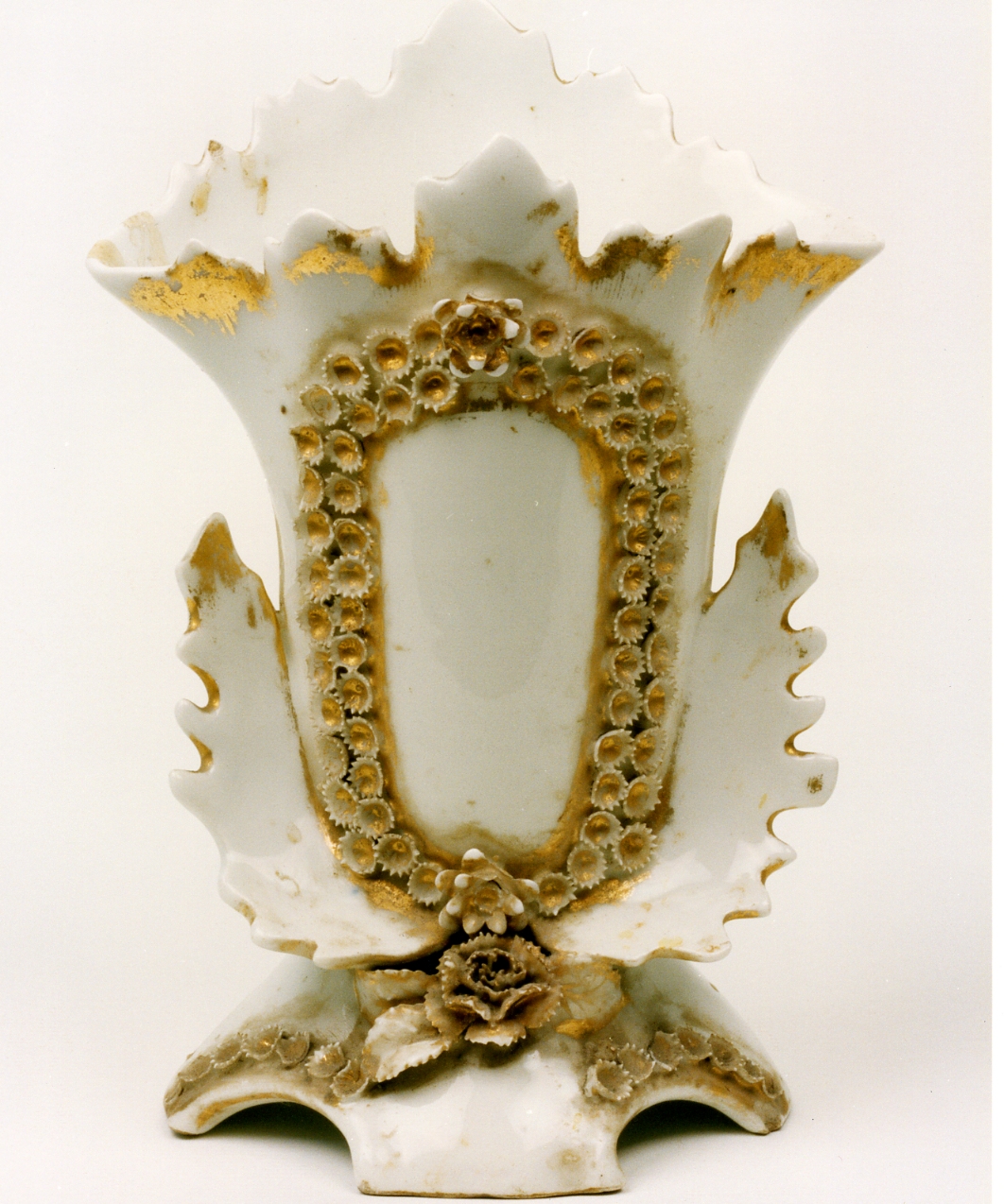 vaso da fiori - bottega campana (fine/inizio secc. XIX/ XX)