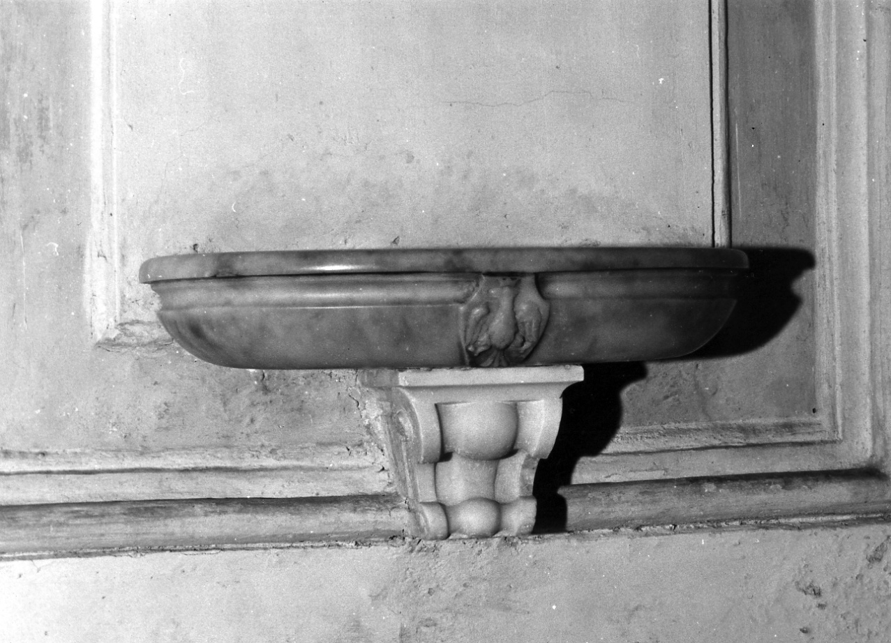 acquasantiera, serie - bottega napoletana (sec. XVII)