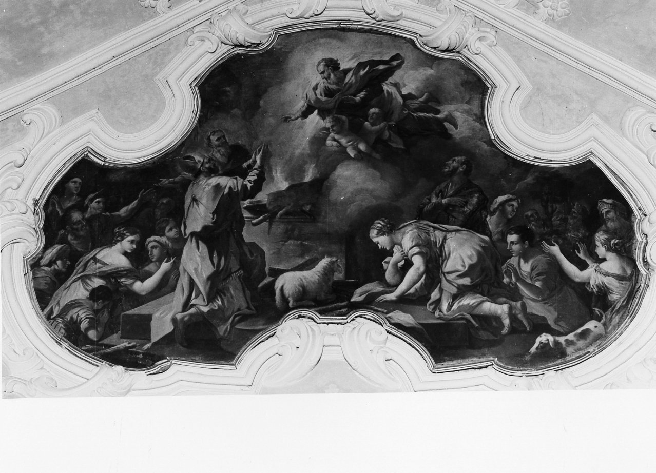 dio appare ad Aronne (dipinto) di Malinconico Nicola (prima metà sec. XVIII)