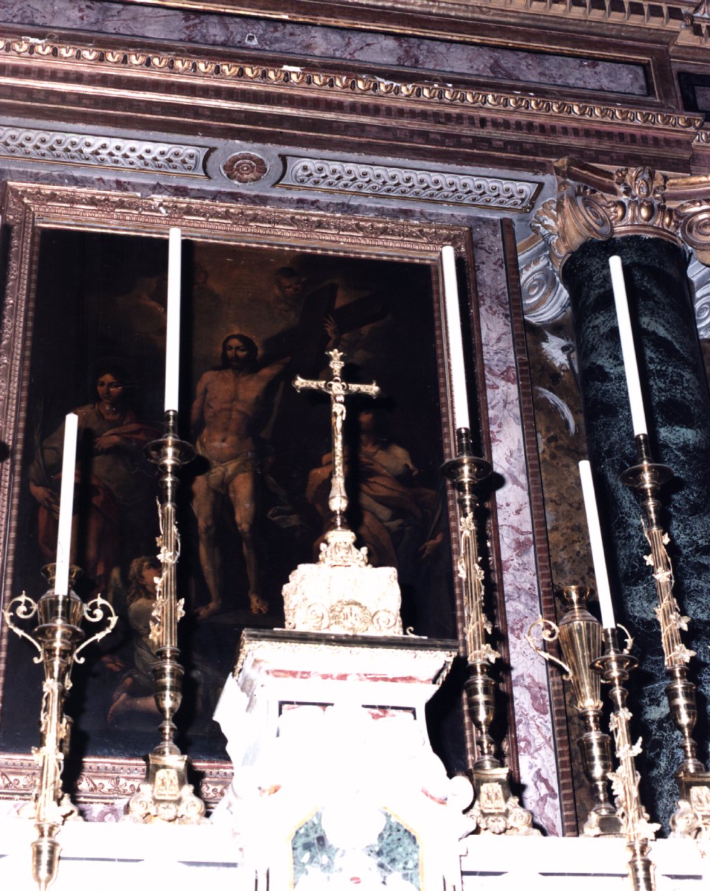 altare maggiore - bottega napoletana (metà sec. XVIII)
