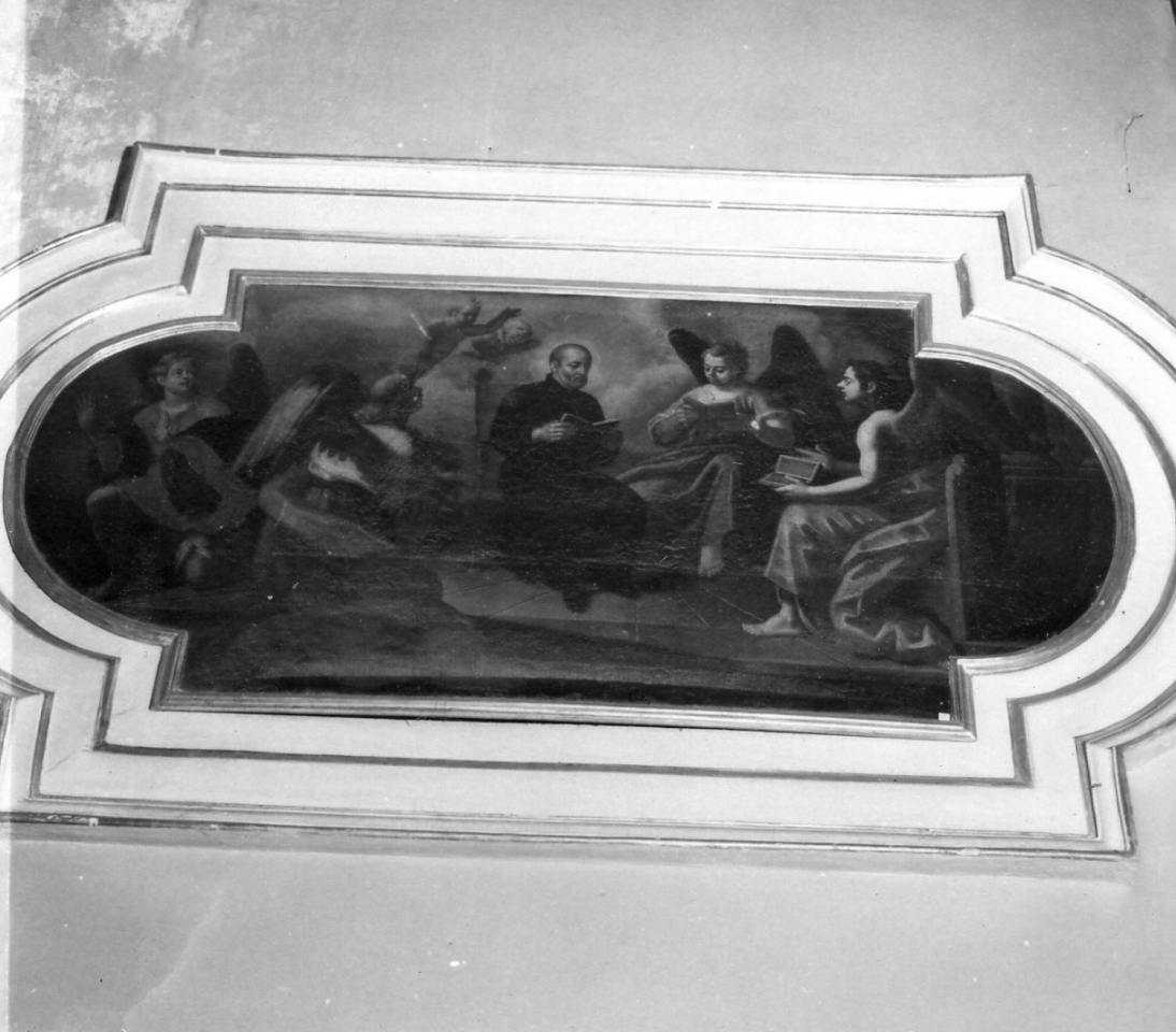 Sant'Andrea Avellino confortato dagli angeli (dipinto) - ambito napoletano (seconda metà sec. XVIII)