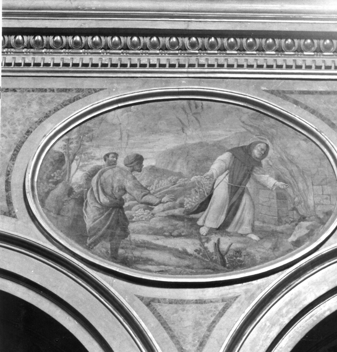 Sant'Antonino placa la tempesta (dipinto) - ambito napoletano (prima metà sec. XVII)