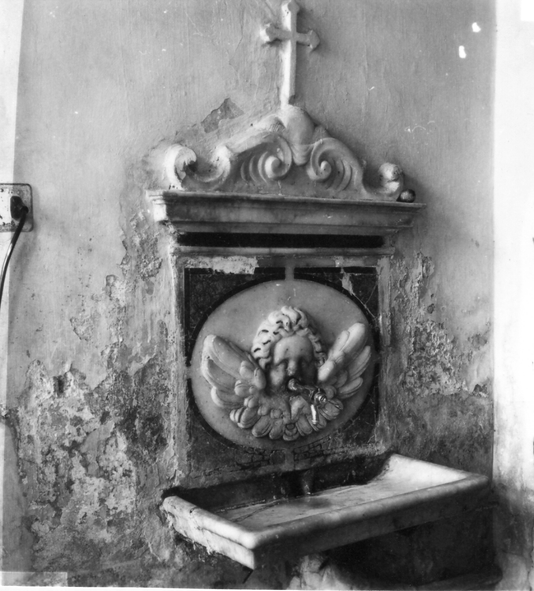 lavabo da sacrestia - bottega campana (seconda metà sec. XVIII)