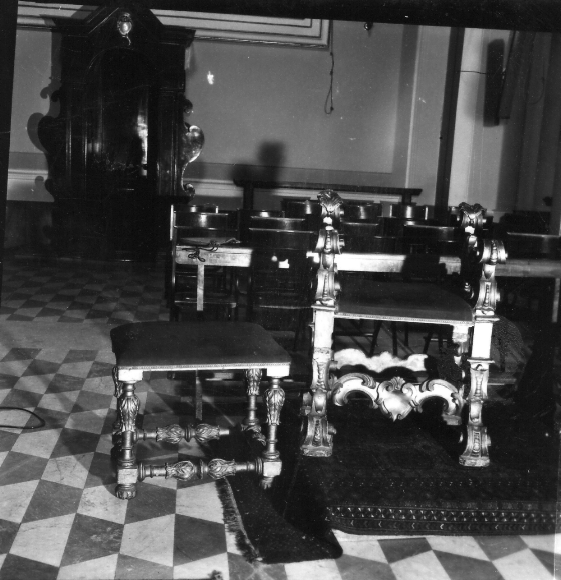 poltrona - da cerimonia - bottega napoletana (seconda metà sec. XVIII)