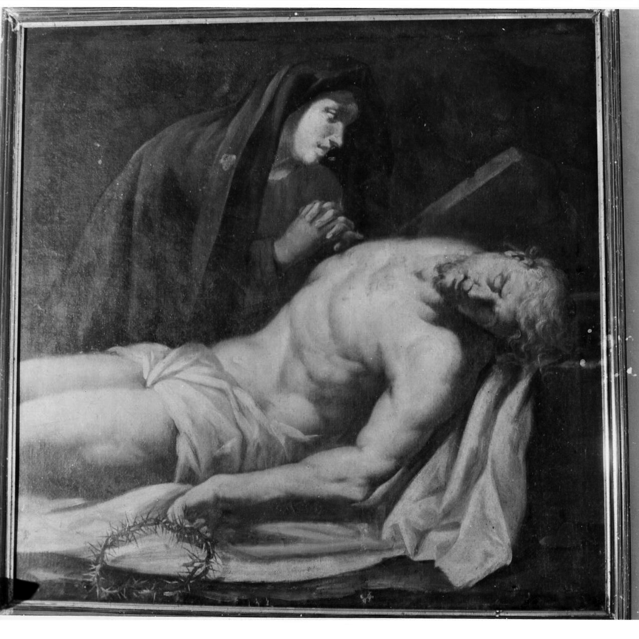 compianto sul Cristo morto (dipinto) - ambito napoletano (metà sec. XVIII)