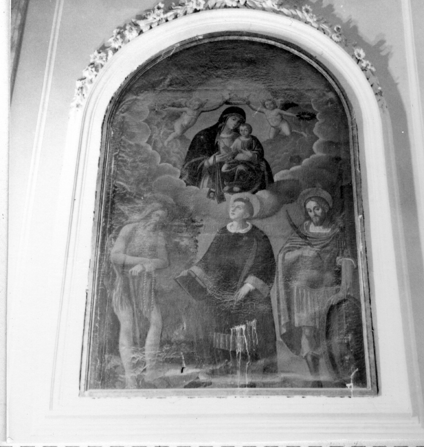 Madonna del Carmelo e santi (dipinto) - ambito napoletano (seconda metà sec. XVII)