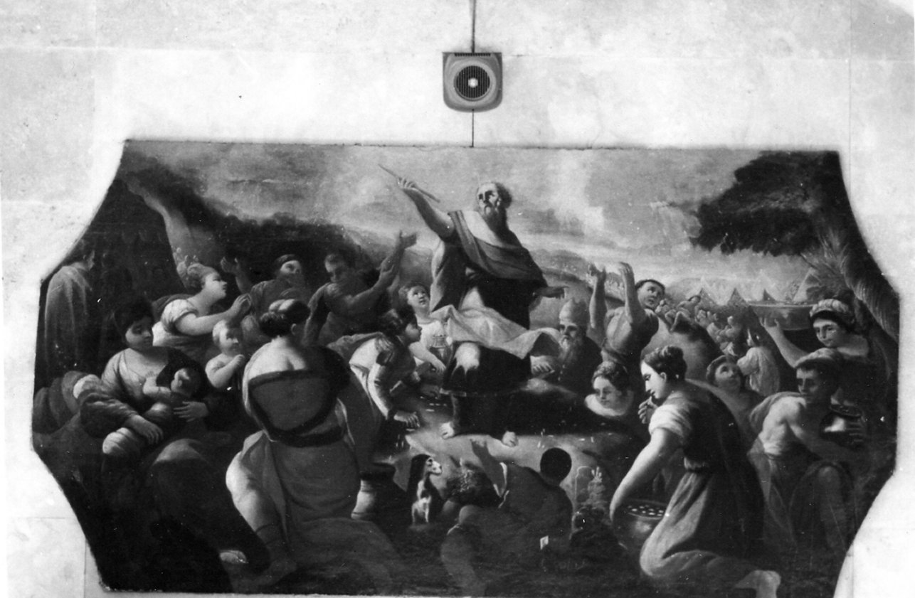 caduta della manna (dipinto) di Polo Giuseppe - bottega napoletana (prima metà sec. XVIII)