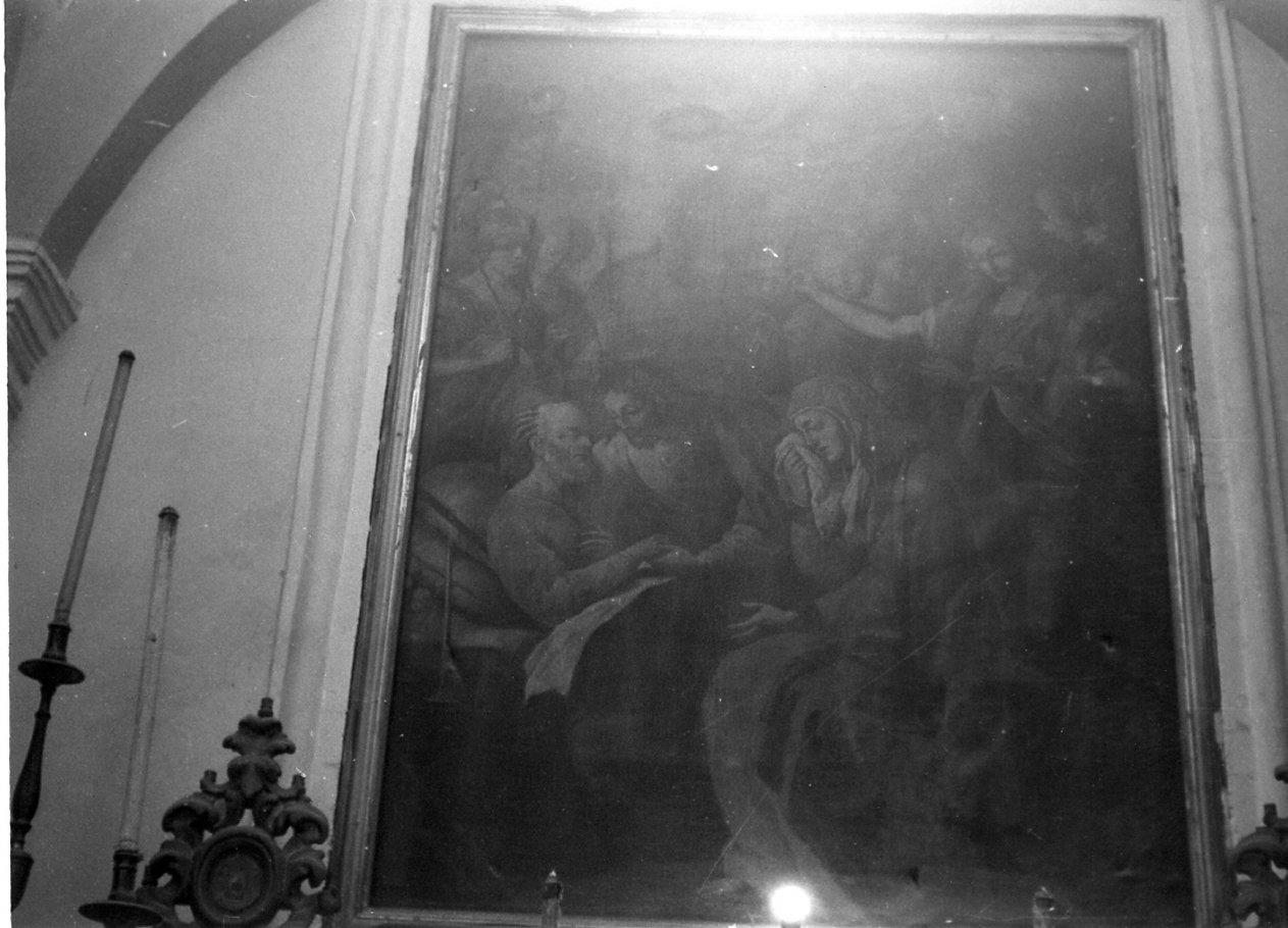 Cristo consegna le chiavi a San Pietro (dipinto) - ambito napoletano (fine sec. XVI)