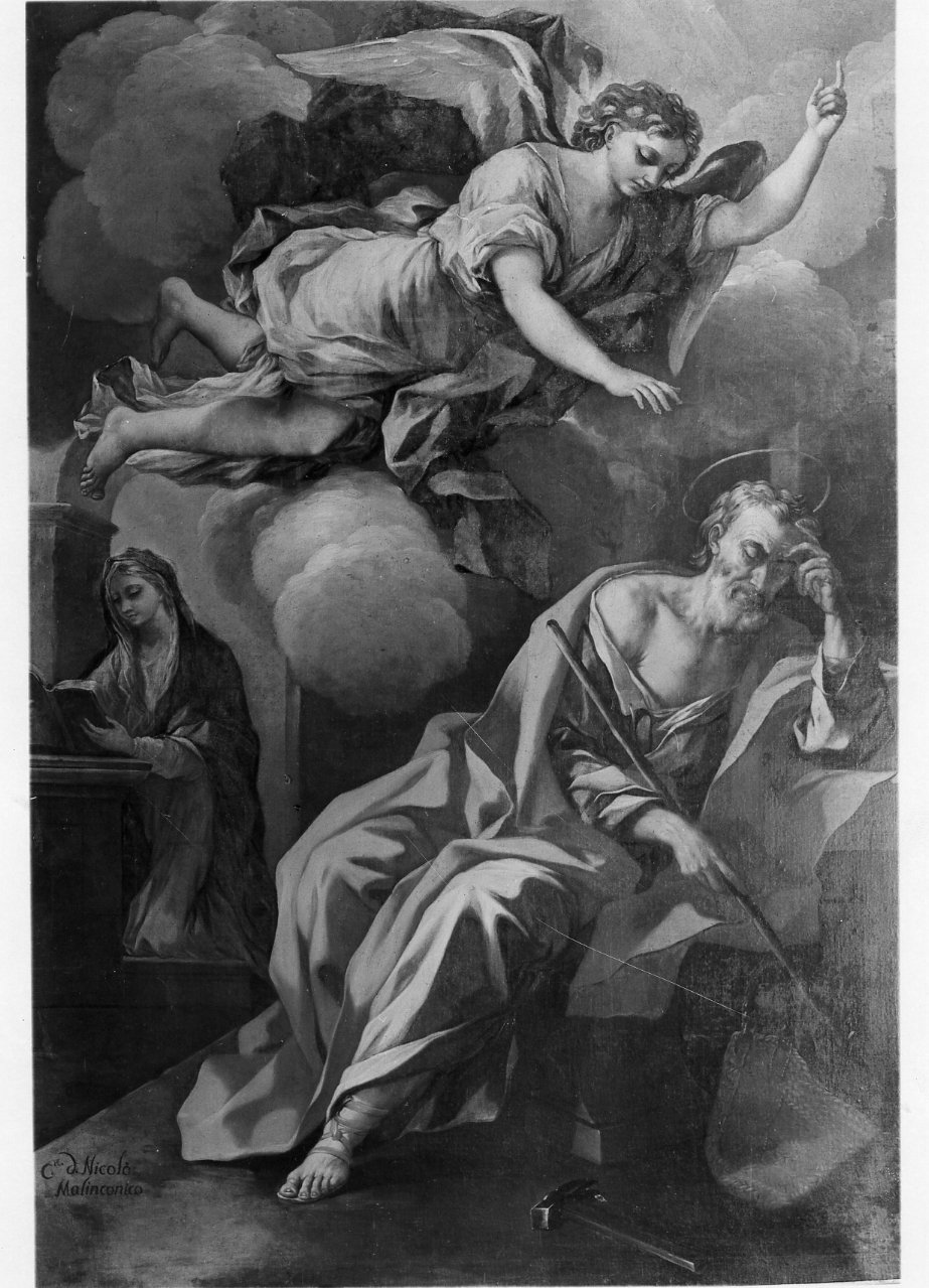 sogno di San Giuseppe (dipinto) - ambito napoletano (inizio sec. XVIII)