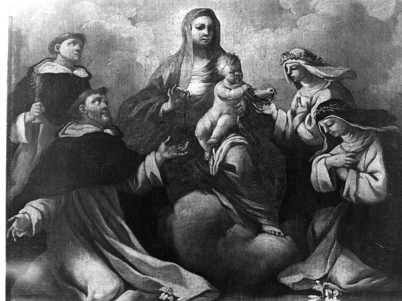 Madonna del Rosario (dipinto) - ambito napoletano (prima metà sec. XVIII)
