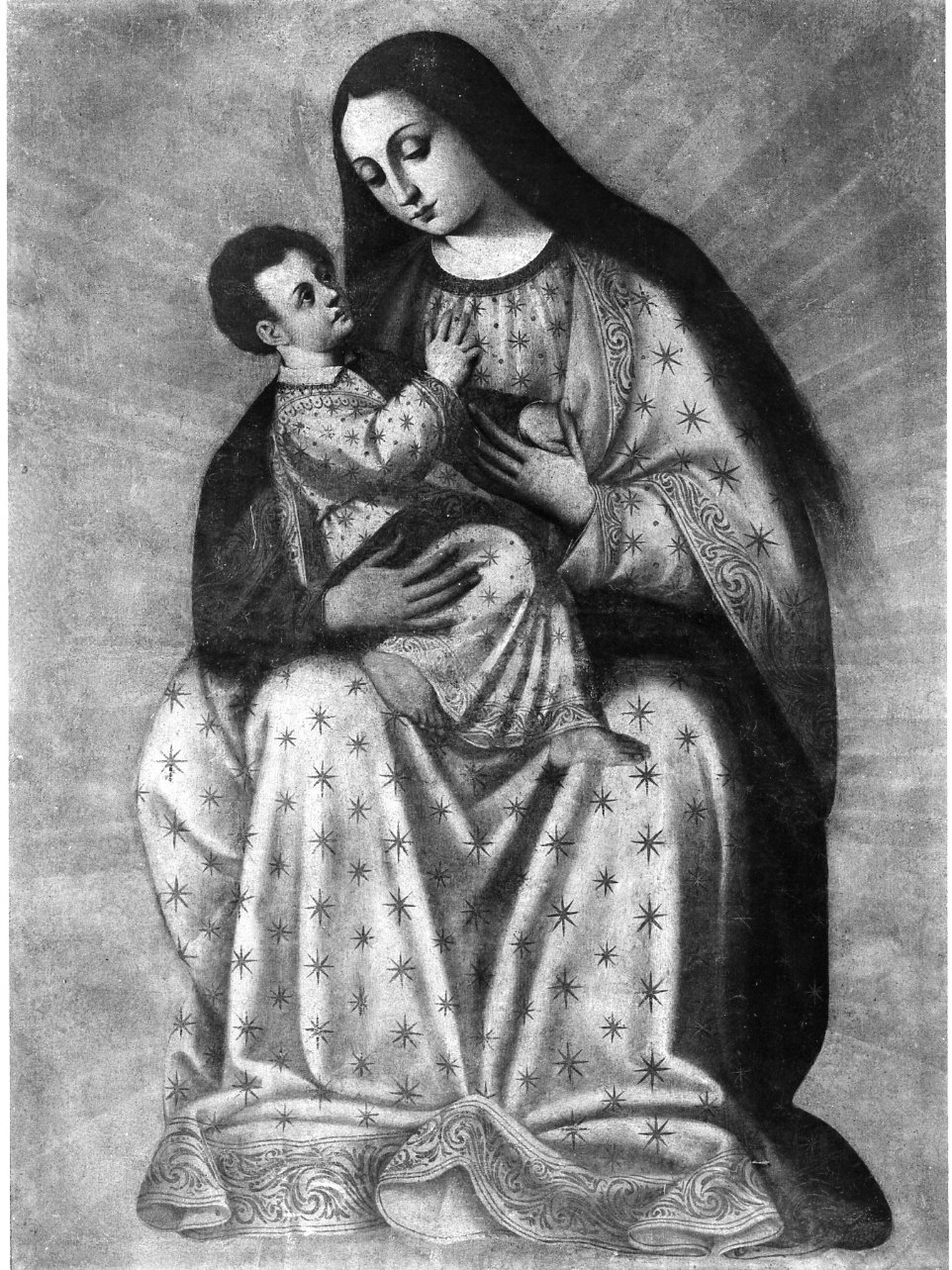 Madonna con Bambino (dipinto) - ambito napoletano (sec. XIX)