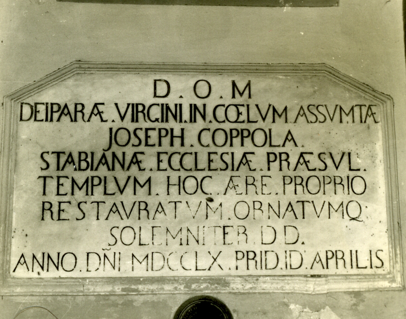 lapide - bottega napoletana (sec. XVIII)