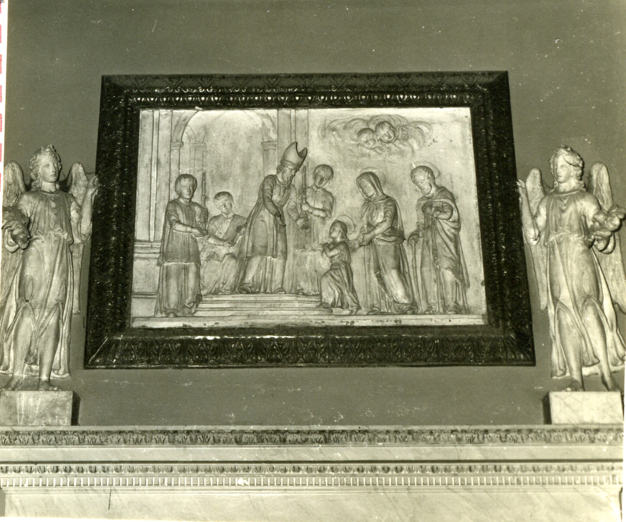 presentazione di Maria Vergine al tempio (rilievo) - bottega napoletana (sec. XIX)