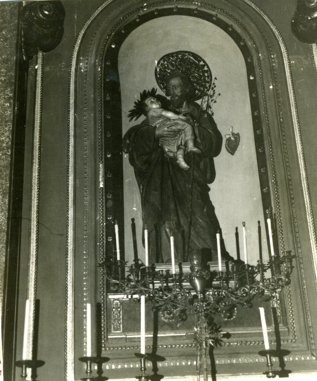 San Giuseppe e Gesù Bambino (statua) - bottega napoletana (sec. XIX)