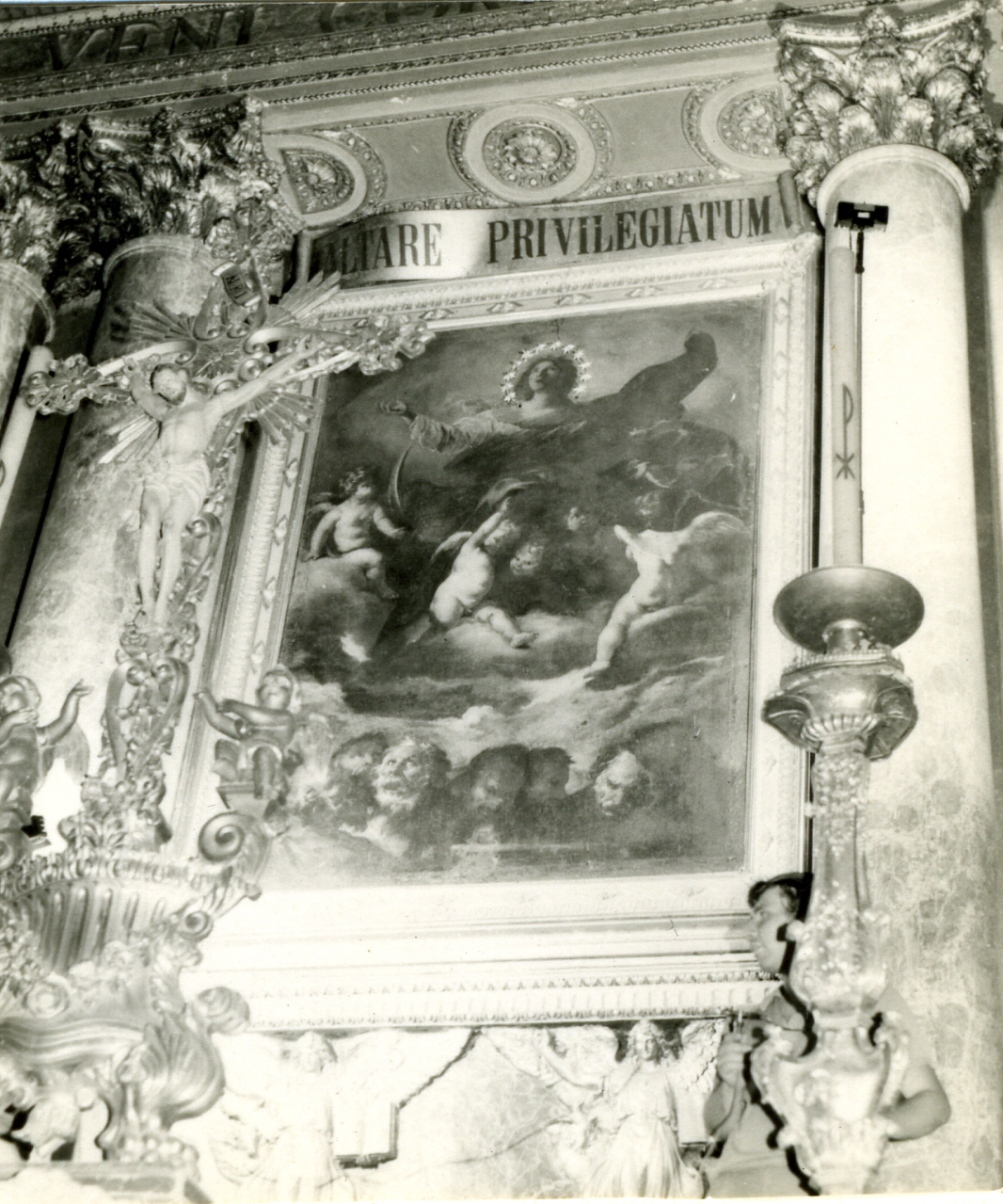 assunzione della Madonna (dipinto) di Lanfranco Giovanni (attribuito) (sec. XVII)