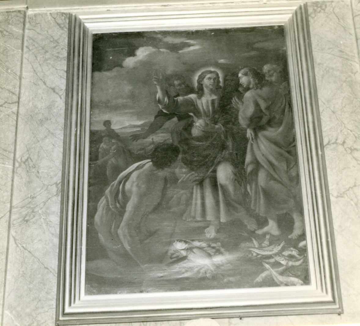 moltiplicazione dei pani e dei pesci (dipinto) di Solimena Francesco detto Abate Ciccio (cerchia) (seconda metà sec. XVIII)