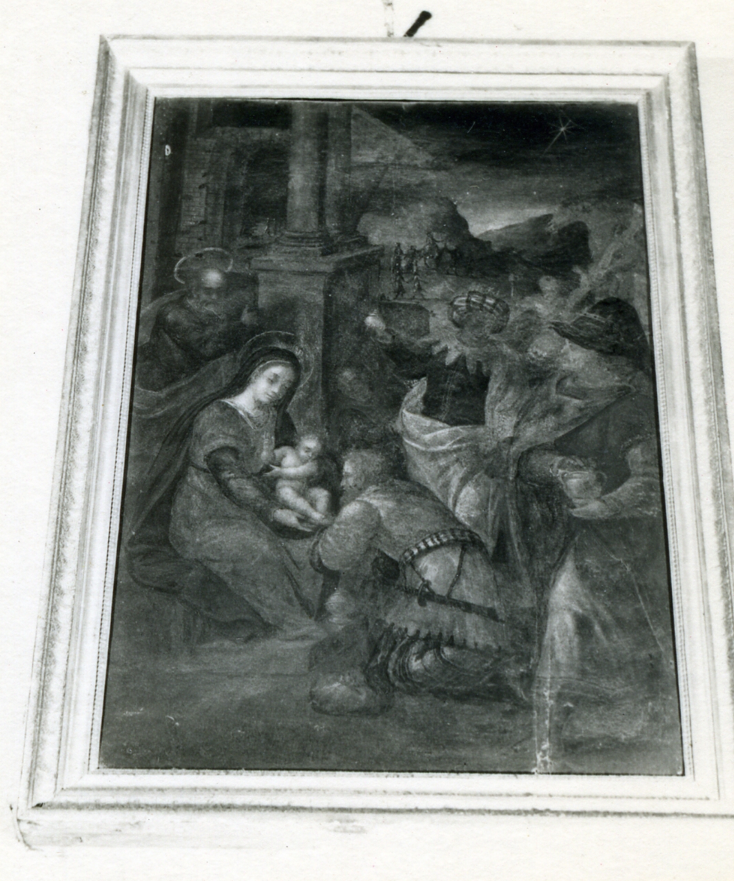 adorazione dei Re Magi (dipinto) di G.B (fine sec. XVI)