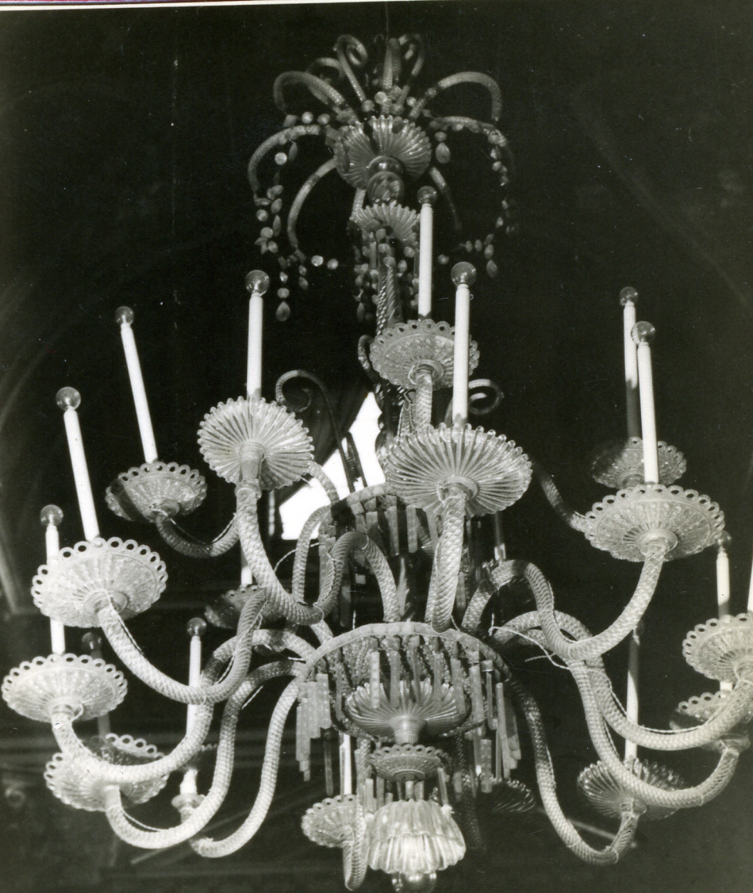 lampadario da chiesa - bottega muranese (fine/inizio secc. XVIII/ XIX)