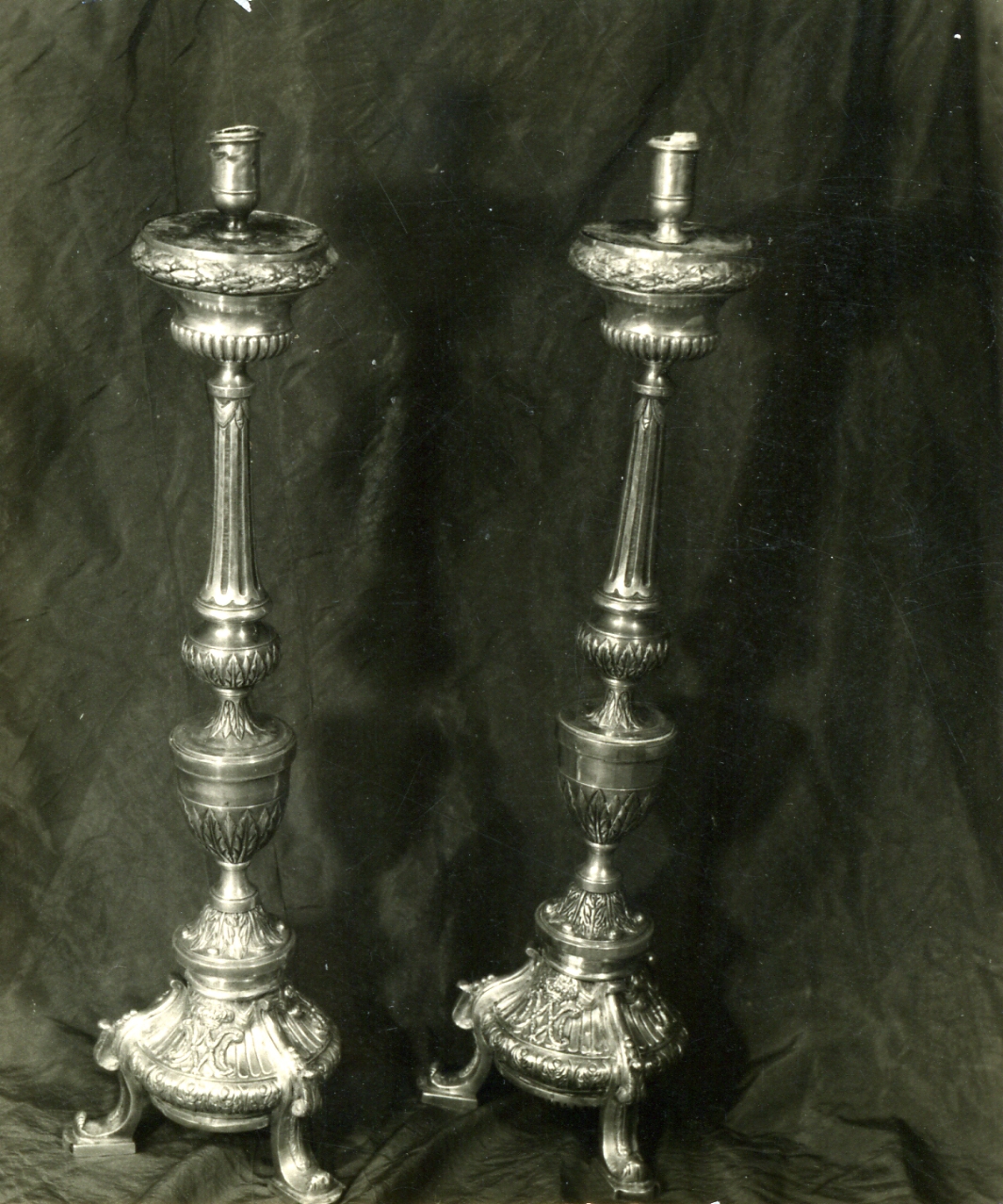 candeliere, serie - bottega napoletana (prima metà sec. XIX)