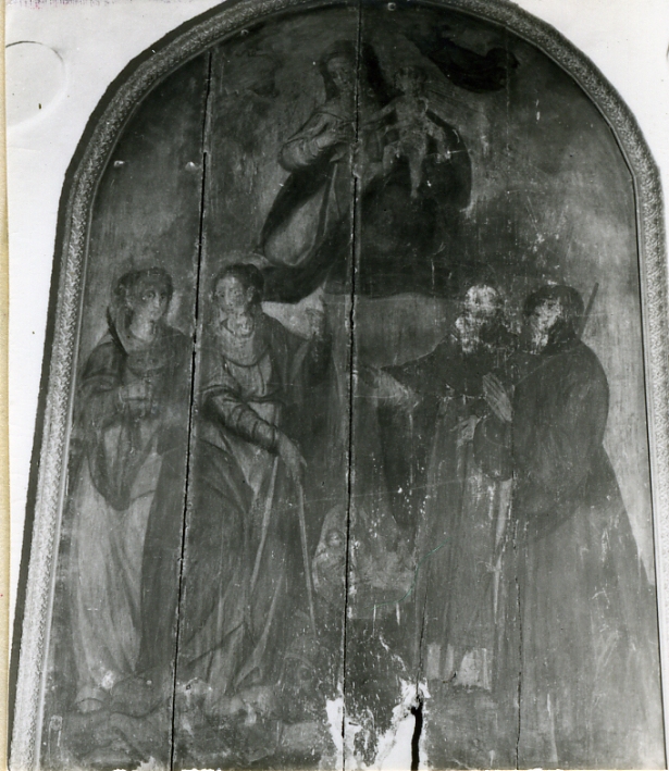Madonna con Bambino e Santi (dipinto) - ambito napoletano (sec. XVI)