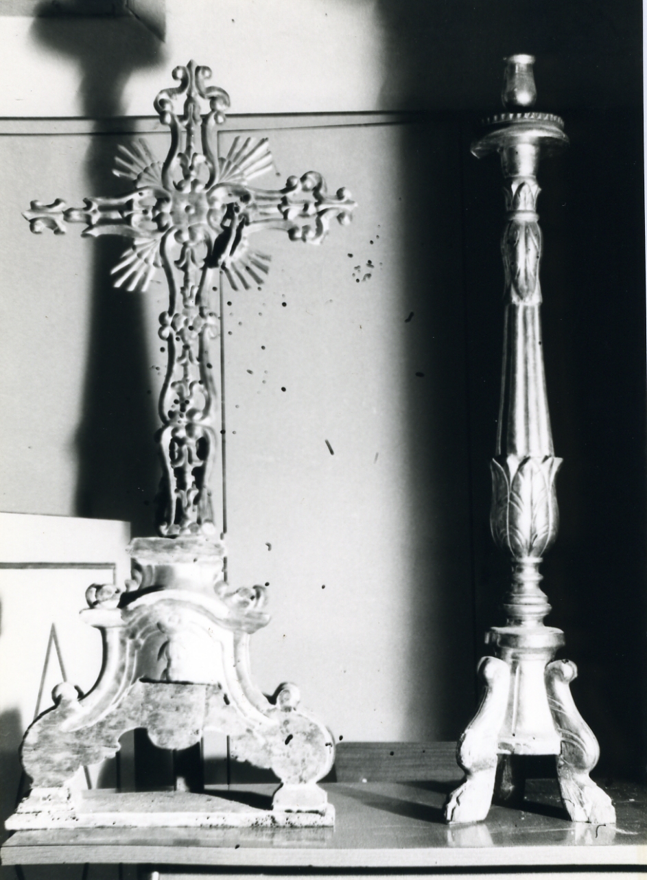 candeliere, serie - bottega napoletana (seconda metà sec. XVIII)