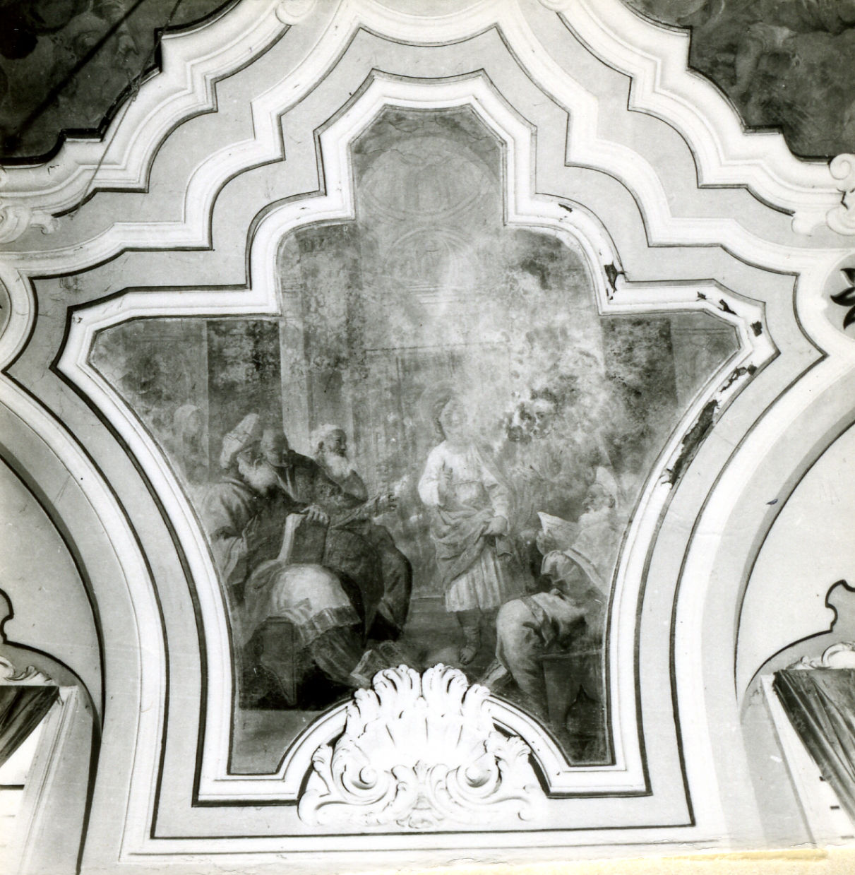 disputa di Gesù con i dottori nel tempio (dipinto) - ambito napoletano (prima metà sec. XVIII)