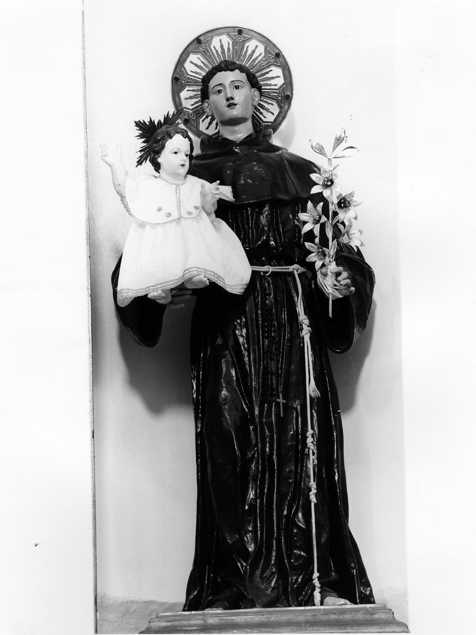 Sant'Antonio da Padova (statua) - bottega napoletana (seconda metà sec. XIX)