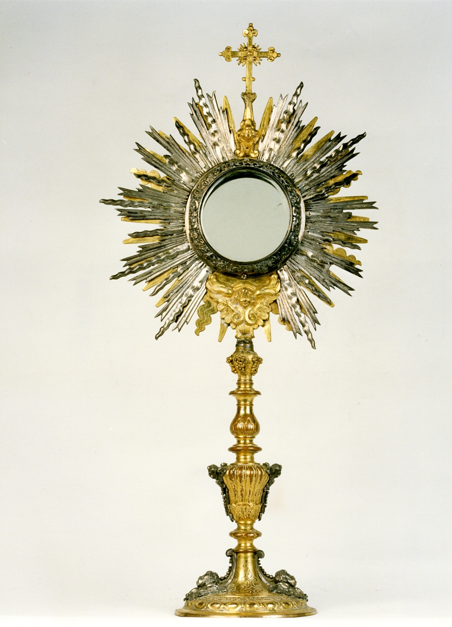 ostensorio - bottega napoletana (seconda metà sec. XVIII)