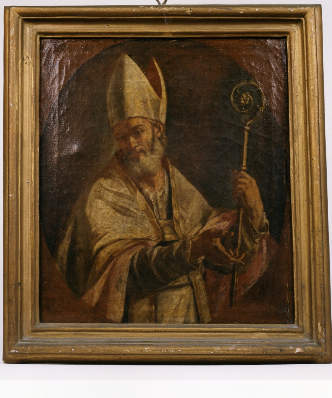 Santo vescovo (dipinto) di Solimena Francesco detto Abate Ciccio (scuola) (seconda metà sec. XVIII)