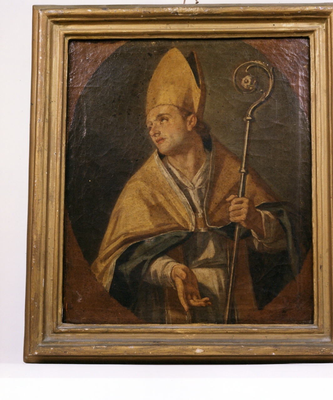 Santo vescovo (dipinto) di Solimena Francesco detto Abate Ciccio (scuola) (seconda metà sec. XVIII)