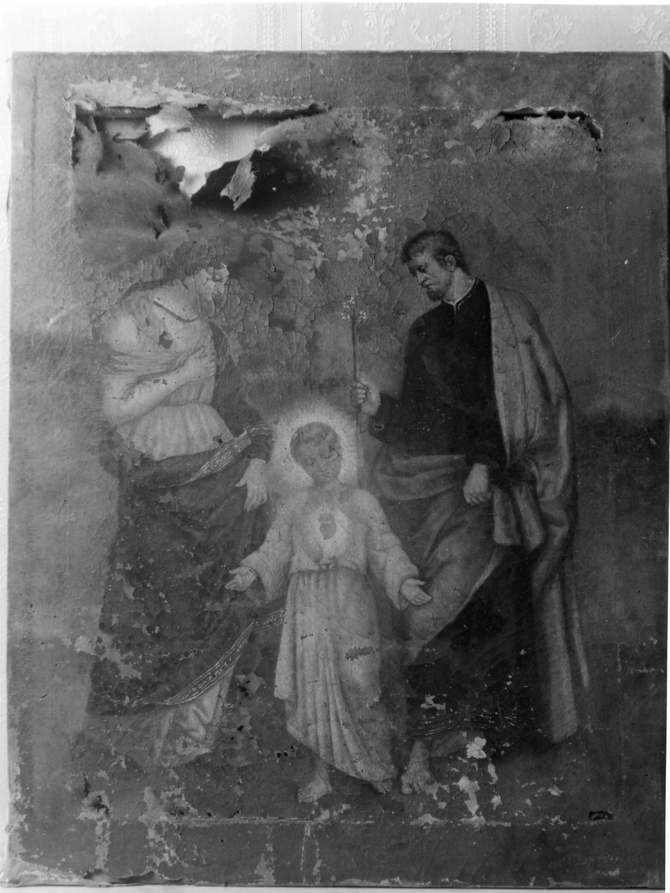 Sacra Famiglia (dipinto) - ambito napoletano (fine sec. XIX)