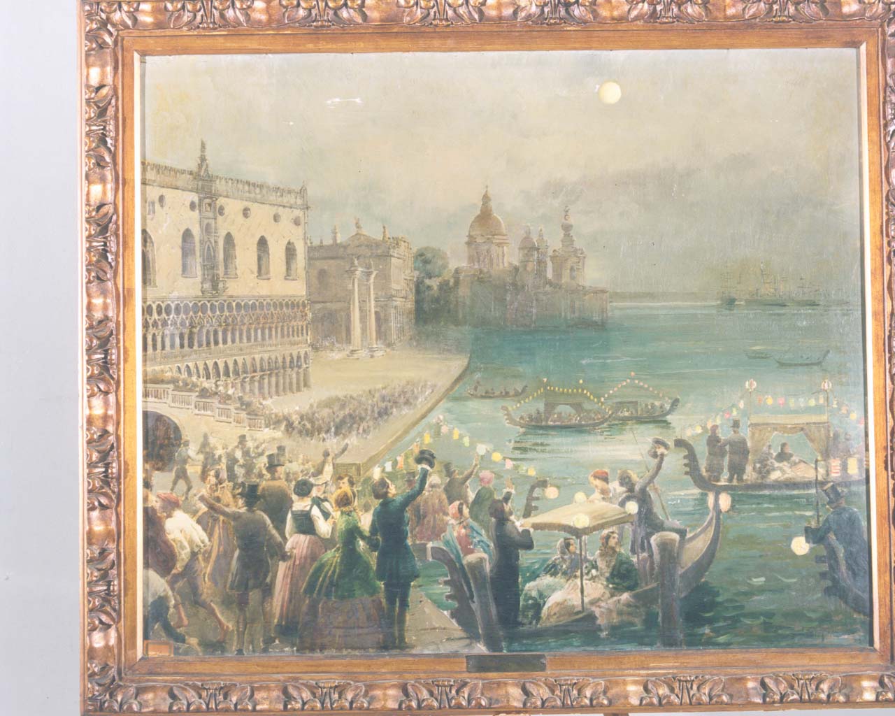 veduta di venezia (dipinto) di Postiglione Luca (fine sec. XIX)