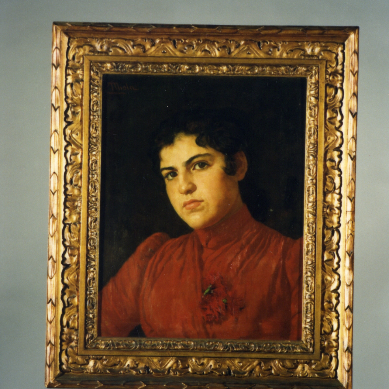 pascarella, ritratto di donna (dipinto) di Miola Camillo (ultimo quarto sec. XIX)