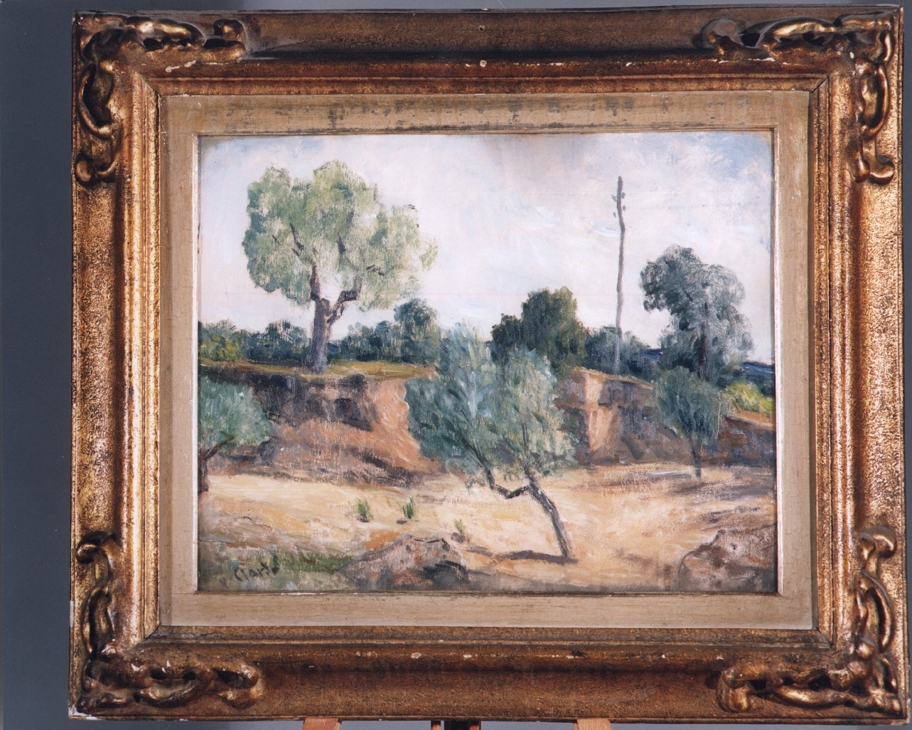 paesaggio del cilento (dipinto) di Ciardo Vincenzo (sec. XX)