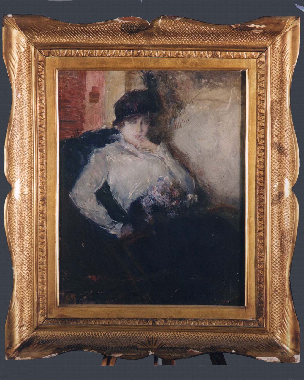 figura femminile (dipinto) di Scoppetta Pietro (primo quarto sec. XX)