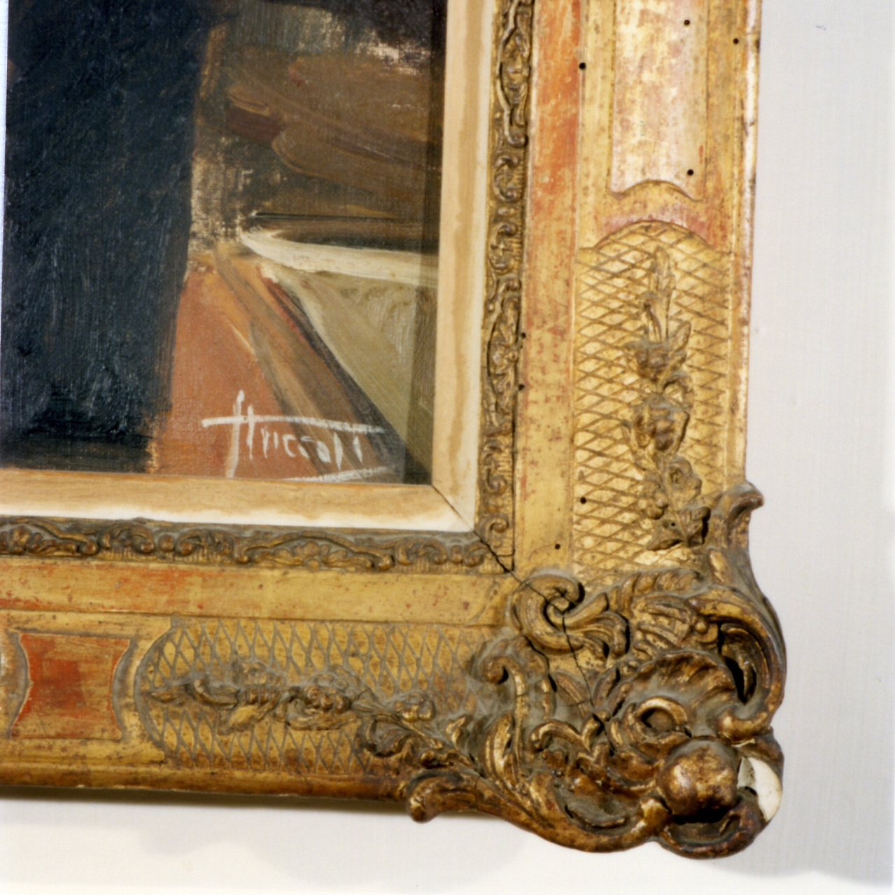 cornice - bottega napoletana (secondo quarto sec. XX)