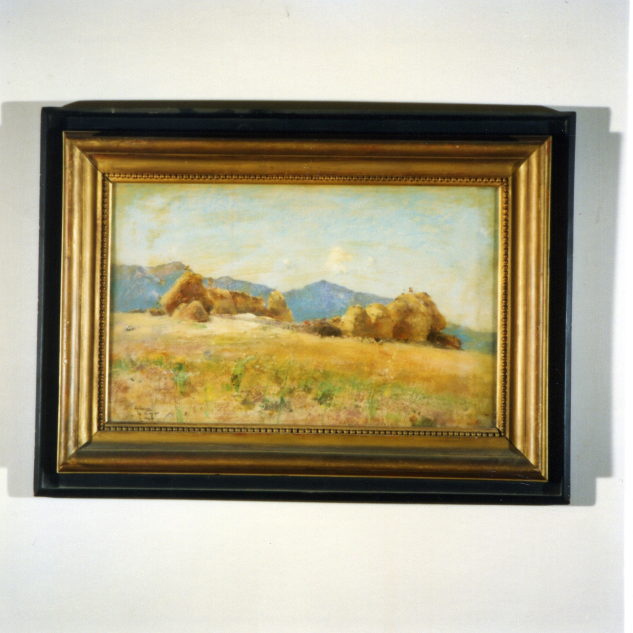 covoni (nusco), paesaggio agreste (dipinto) di Casciaro Giuseppe (sec. XX)