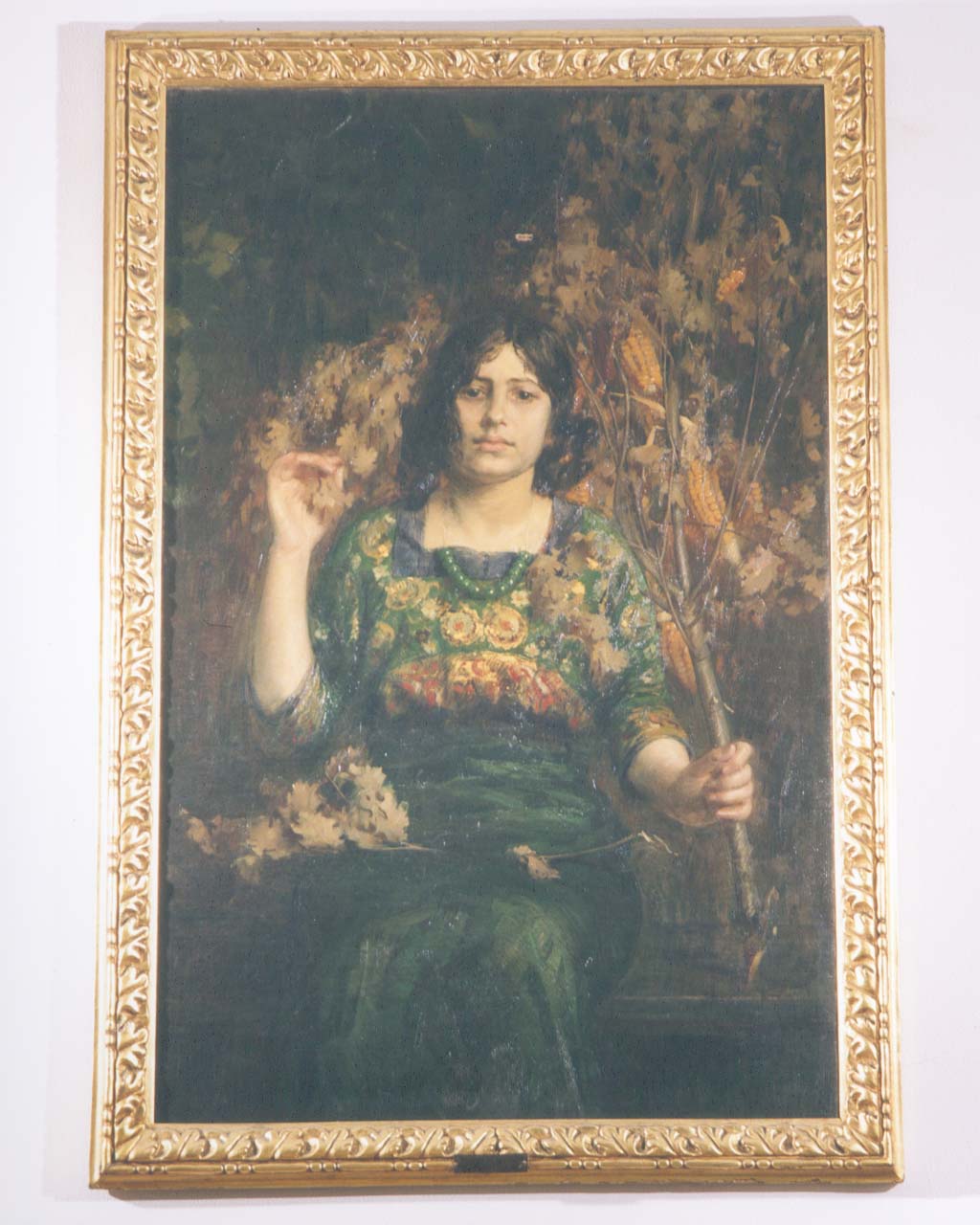 ritratto femminile (dipinto) di Postiglione Luca (fine/inizio secc. XIX/ XX)