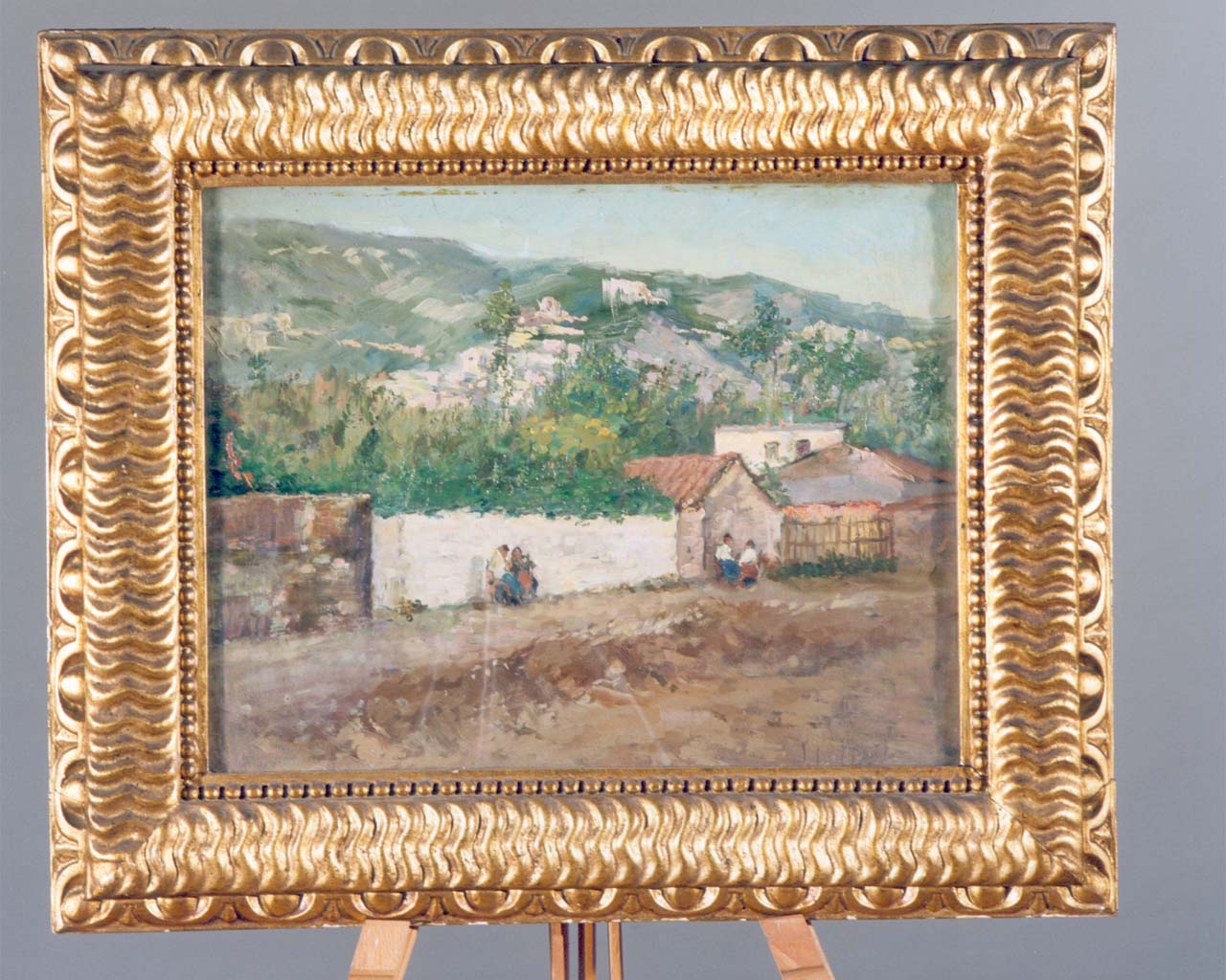 paesaggio rurale (dipinto) di Cannata Antonio (secondo quarto sec. XX)