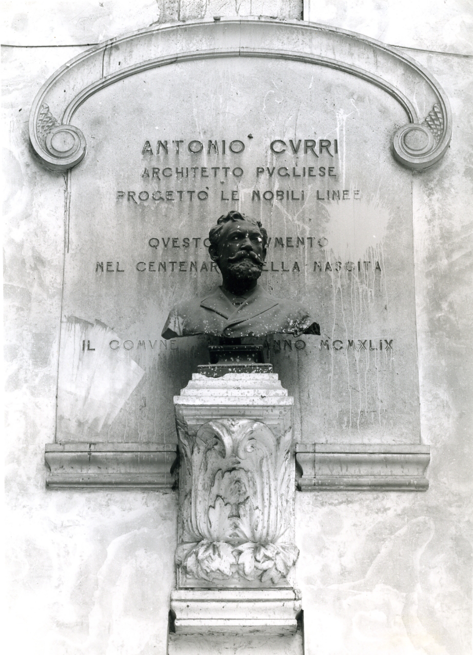 busto ritratto di Antonio Curri (busto) - ambito napoletano (sec. XX)