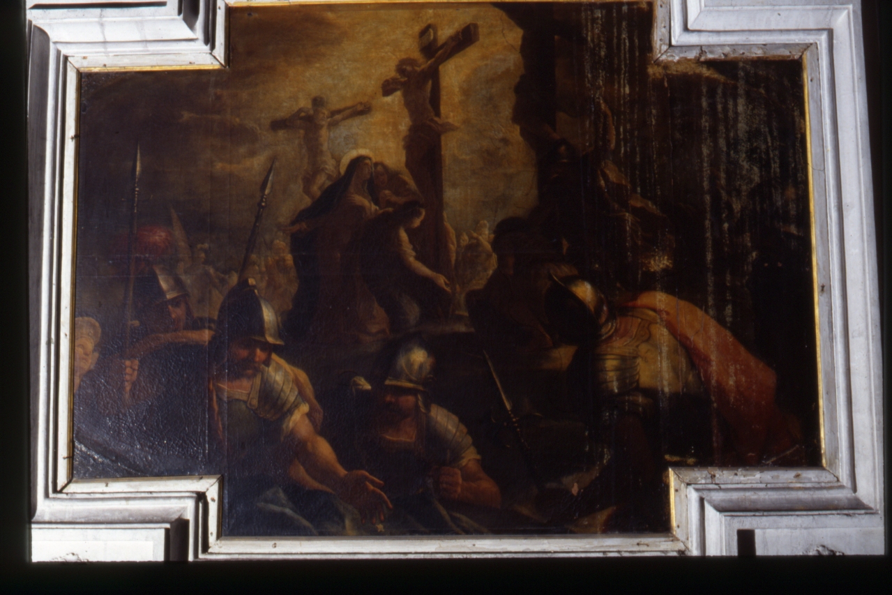 crocifissione di Cristo (dipinto) di Simonelli Giuseppe (fine sec. XVII)