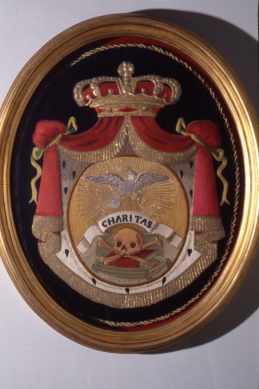 emblema di confraternita - manifattura napoletana (prima metà sec. XIX)