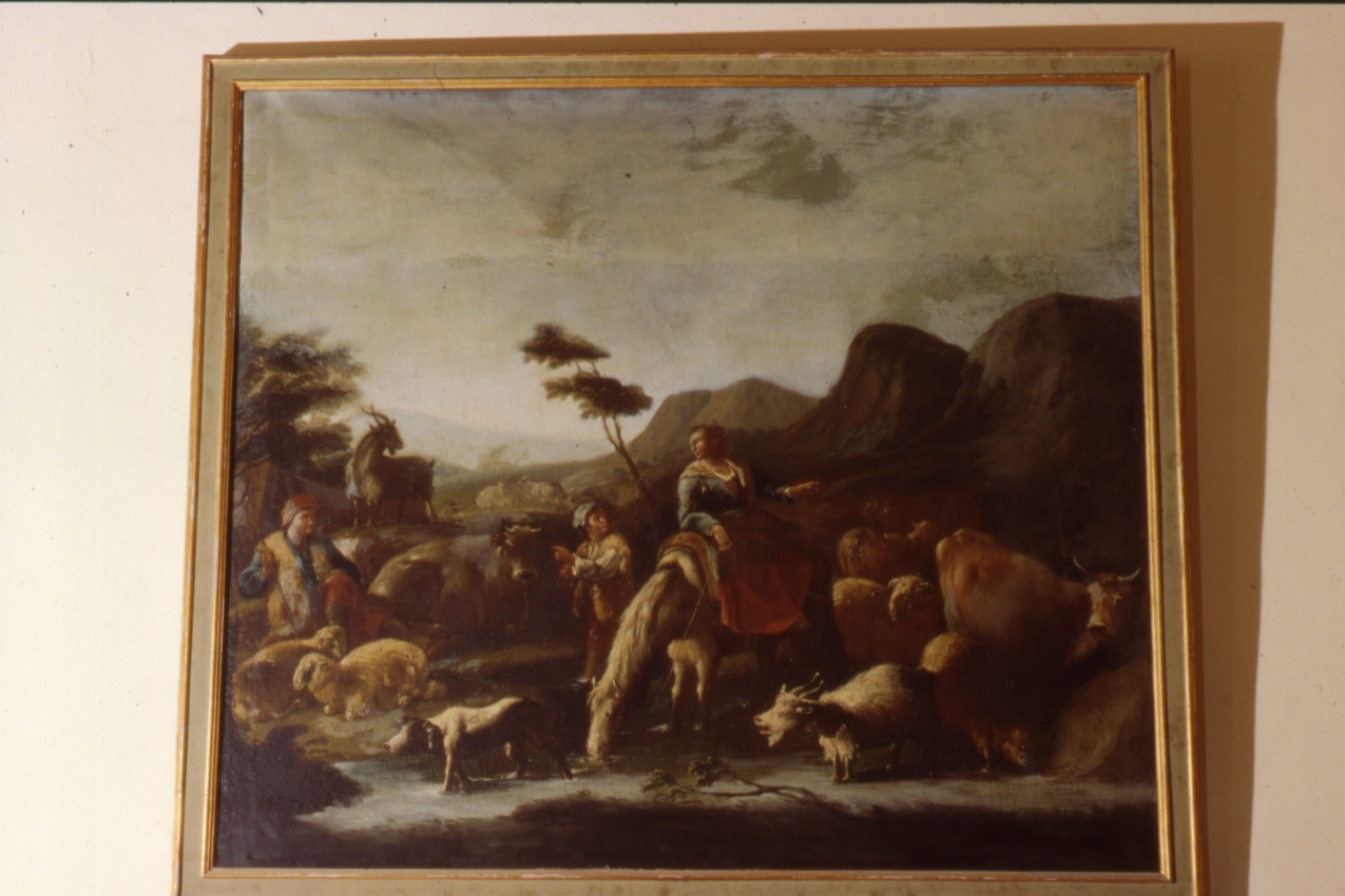 scena pastorale (dipinto) di Littiero Domenico (seconda metà sec. XVII)