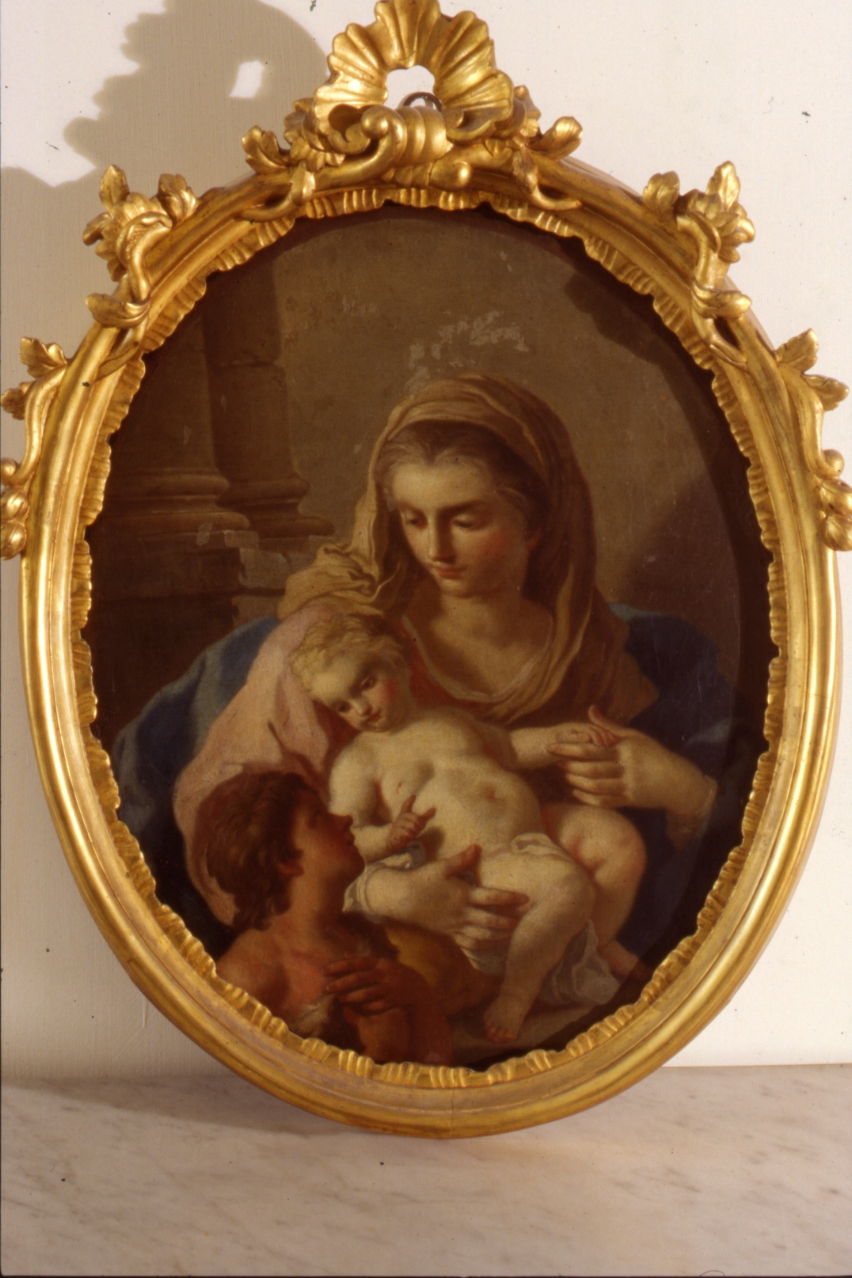 Madonna con Bambino e San Giovannino (dipinto) di Diano Giacinto detto Pozzolano (seconda metà sec. XVIII)