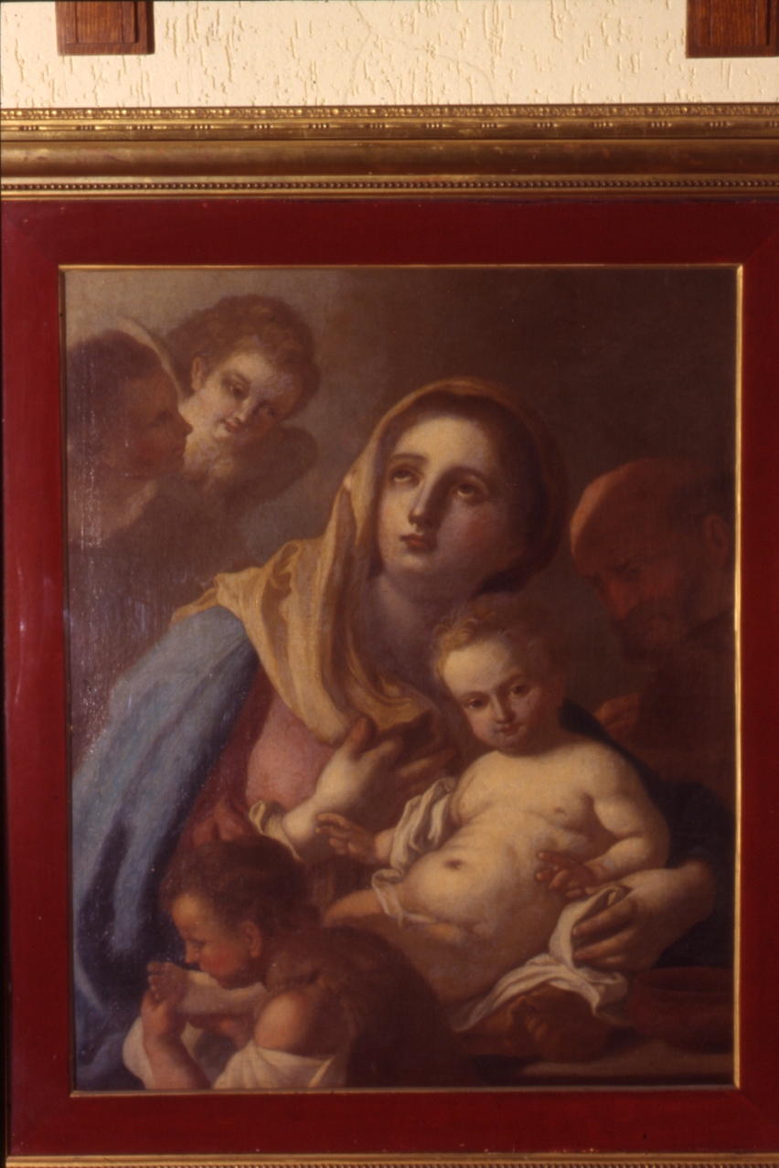 Sacra Famiglia con San Giovanni Battista bambino (dipinto) di De Mura Francesco (seconda metà sec. XVIII)