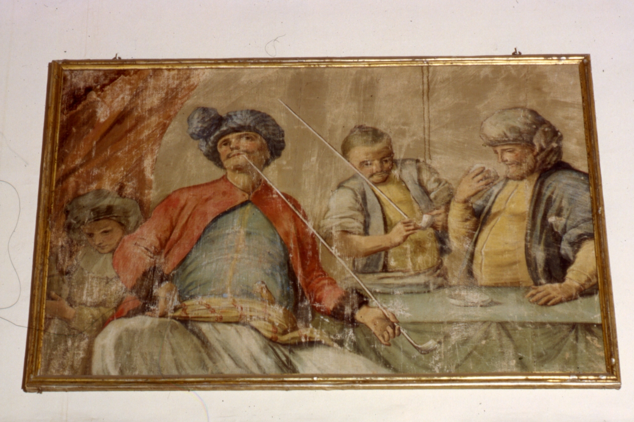 scena pastorale (dipinto) di Falciatore Filippo (fine sec. XVIII)